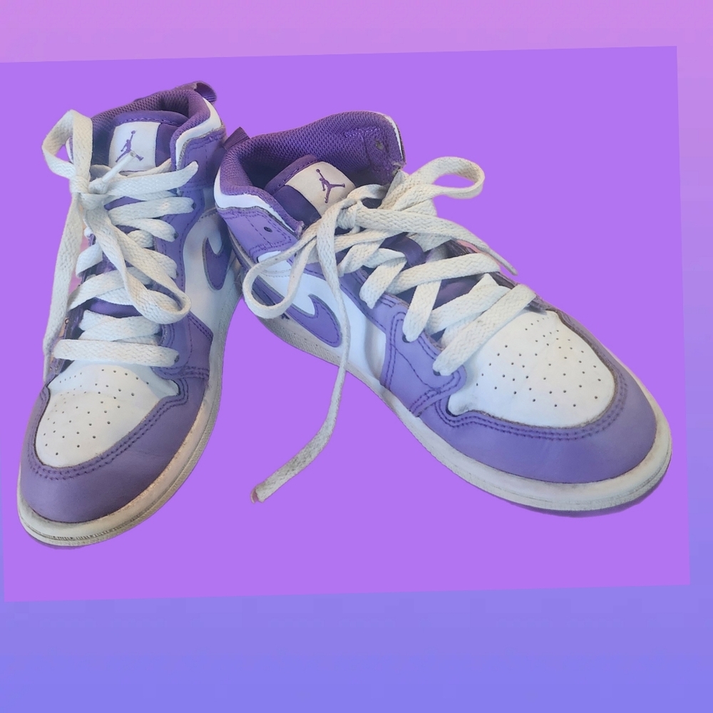 NIKE AIR JORDAN 1 MID KIDS DQ842-511 PRE-SCHOOL SNEAKERS SIZE 13-C - Picture 5 of 8